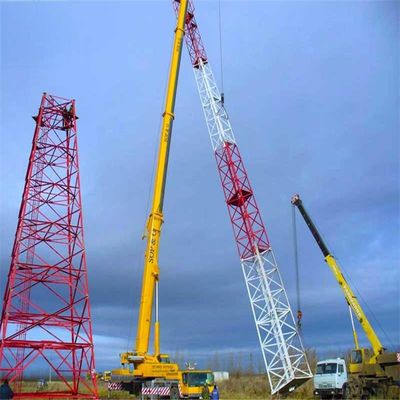 Sıcak Dip Galvanizasyon 4 Bacaklı Kule 20m 25m 30m 35m 40m 45m 50m 55m 60m 65m 70m 75m 80m