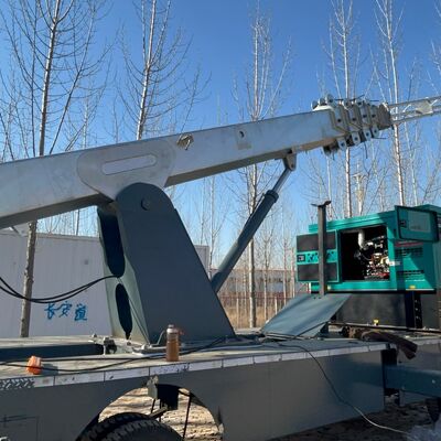 Teleskopik Galvanizli Çelik Işık + İletişim 15 20 25M 5G 4G Wifi Mobil Acil Durum Kulesi