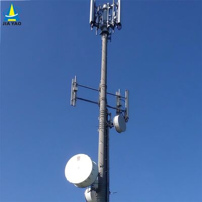 Monopole Tower telekom tek ocağı, A36 astm EN 1991 1 4 ve EN 1993 3 1 tasarım kodlarına uyan Q235 ve Q355 çelik sınıflarından yapılmıştır