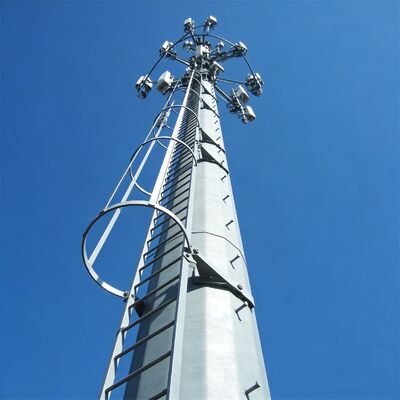 16 24 32M Kentsel Estetik Monopole Galvanizli Çelik Kendinden Destekli Dış Mekan 5G 4G Uydu Peyzaj Telekom Kulesi
