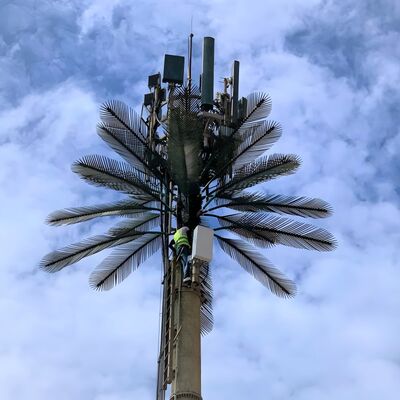 Bionic Tree Tower yapay yapı çelik tasarım hafif ve yüksek germe çelik seçenekleri ile 250 km / saat'e kadar rüzgar hızı