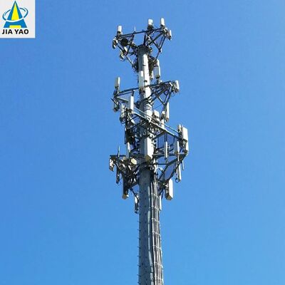 18 22 38M Dayanıklı Karbon Çelik Monopol İletişim Kulesi 4G 5G Ağı için Uyumlu Çoklu Anten