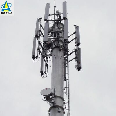 Kırsal Acil Telekom için 20M 30M Tek Kutuplu İletişim Kulesi Hafif Alüminyum