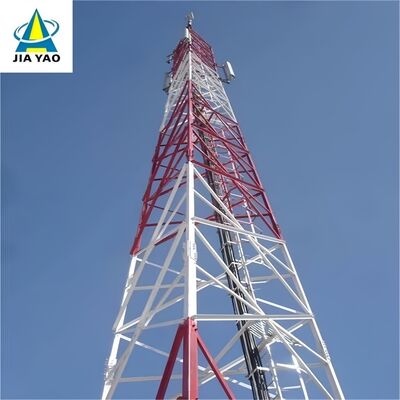 5G Özel Ağ için 40M Sıcak Daldırma Galvanizli Modüler 3 Ayaklı Açılı Çelik Kule