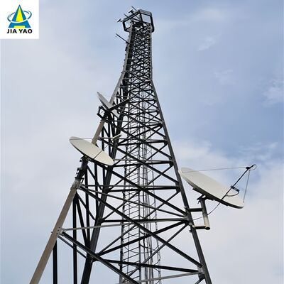 Madencilik Alanı Telekomünikasyon için 50M Sıcak Daldırma Galvanizli Sökülebilir 3 Ayaklı Kule Maliyet Verimli