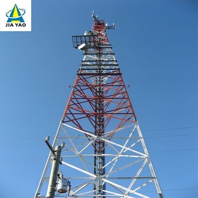 Tarım Bölgesi Sinyal Genişletme için 54M Pas Korumalı 3 Ayaklı Telekom Kulesi