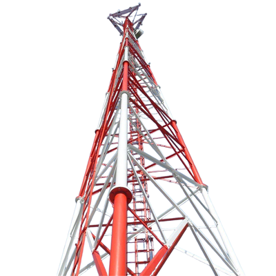 Üniversite Öğretim Alanı İçin 45m 56m 67m 75Meter Q355 Çelik 3 Tüp Telekom Kulesi
