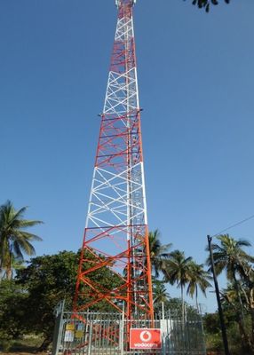 Kendini Destekleyen İnternet 5G Telekomünikasyon Anten 3 Bacaklı Köşeli Çelik Kule