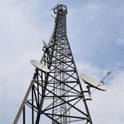 72m 4 Bacak Çelik Çerezli Köşeli Mobil Telekom Kulesi ASTM A36 A572 Gr50