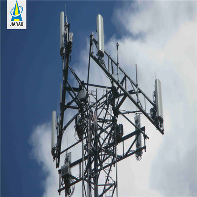 Telekomünikasyon Anten Mast Tower 3 Bacak / 4 Bacak Tüpürsel Kendiliğinden Kalkan Anten Tower