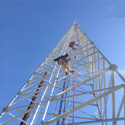 Telekomünikasyon Anten Mast Tower 3 Bacak / 4 Bacak Tüpürsel Kendiliğinden Kalkan Anten Tower