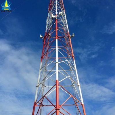 15M 20M 30M 45M 50M 3/4 Bacaklı Tüplü İletişim Anten Mast Çaplı Çelik Kule