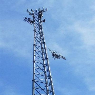 Tubular Telekom Çelik 3 Bacaklı Kule Mobil Ağ 4G 5G Sinyal Radyo Anten Üçgen Telekomünikasyon Kulesi ve Aksesuarları