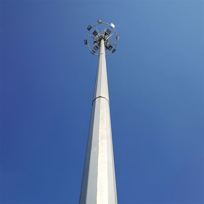 İletişim 20 30 40 M Kendini destekleyen anten mast 4G 5G Wifi Monopole Telekom Kulesi