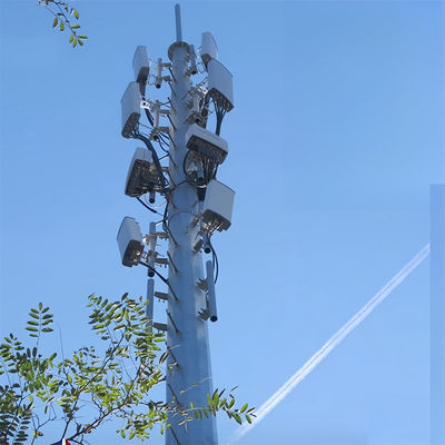 İletişim 20 30 40 M Kendini destekleyen anten mast 4G 5G Wifi Monopole Telekom Kulesi