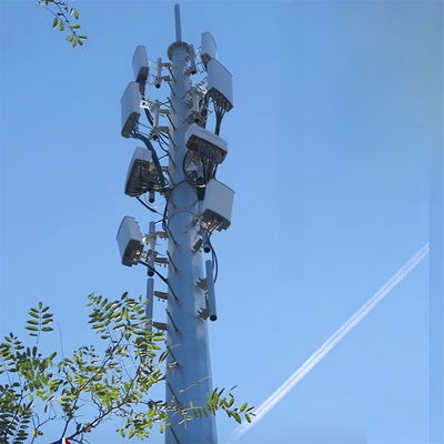 Telekomünikasyon Wifi Taşınabilir GSM Ana İstasyon Kulesi Monopole 30 Metre Mikrodalga Dalga Kılavuzu İletişim