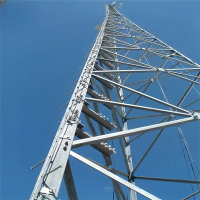Profesyonel Resim Üçgen Antenne Kulesi Radom Malzemesi Telekom Çerezli Çelik Kuleleri