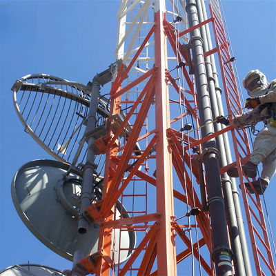 Kendini Destekleyen Galvanizli Kablosuz Wifi 3 bacaklı kule Köşeli Çelik Kule