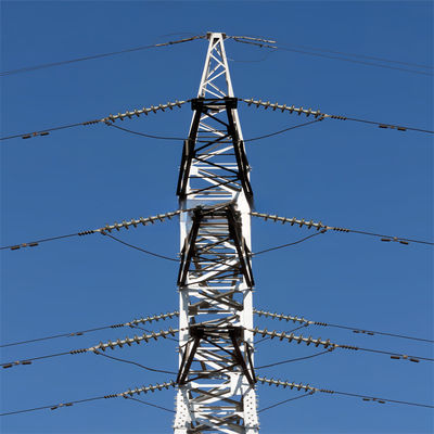 Elektrik Gücü Yüksek Voltajlı İletişim Kulesi Çelik direği Anten Monopole Kulesi