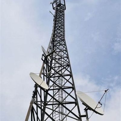 Q255B Q355B Q420B Tasarım 3 Bacaklı Çelişkili Çelik Kule Telekomünikasyon Kulesi