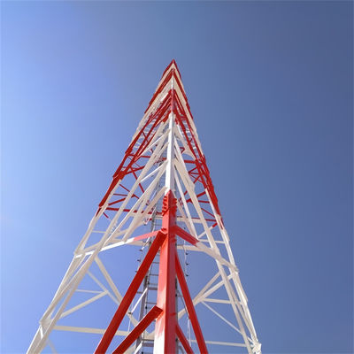 40 metrelik Sığınak Telekomünikasyon Kulesi 3 Bacaklı Köşeli Çelik Tüp Kulesi