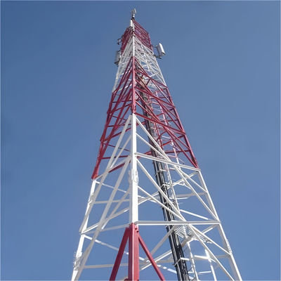 40 metrelik Sığınak Telekomünikasyon Kulesi 3 Bacaklı Köşeli Çelik Tüp Kulesi