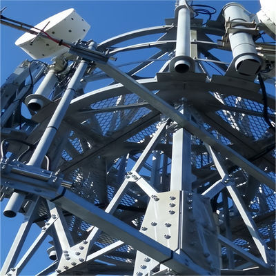40 Meter Telekom Kulesi Üreticisi Çalışma platformu Anten Radyo 3 Bacaklı Köşeli Çelik Kulesi