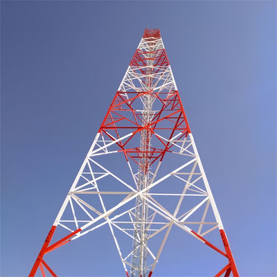 30m Galvanizli Çelik Tek direkli İletişim Anten Mono direği Cep telefonu telsizleri Monopole Kulesi