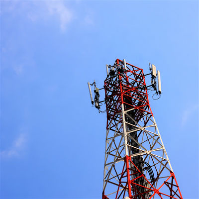 Kendini Destekleyen Antenne Kulesi 4 Bacaklı Kulesi Galvanize 20m - 55m 60m