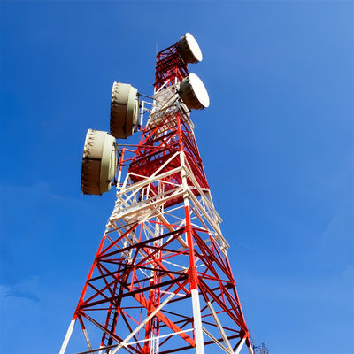 Kendini Destekleyen Antenne Kulesi 4 Bacaklı Kulesi Galvanize 20m - 55m 60m