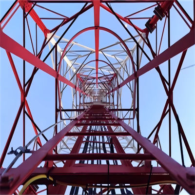 20m 40m 45m 50m Dört bacaklı çelik mast GSM Hücresel Telekomünikasyon Bts Anten İletişim kulesi
