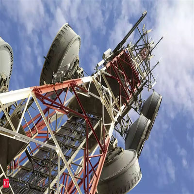 5G Ağı Wifi Anten Ana İstasyon Kendiliğinden Kalkan Anten Kule 4 Bacaklı Hücresel Açık Televizyon Kulesi