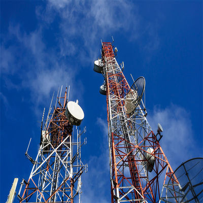 5G Ağı Wifi Anten Ana İstasyon Kendiliğinden Kalkan Anten Kule 4 Bacaklı Hücresel Açık Televizyon Kulesi