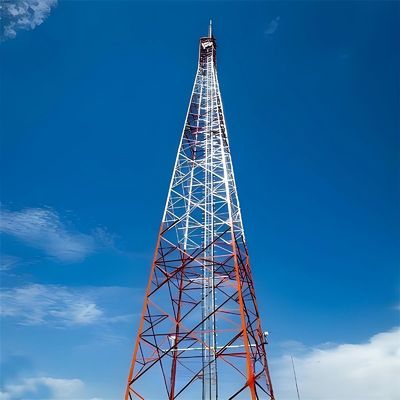 5G Ağı Wifi Anten Ana İstasyon Kendiliğinden Kalkan Anten Kule 4 Bacaklı Hücresel Açık Televizyon Kulesi