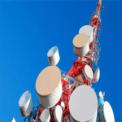 İş Platformları Güneş Enerjisi GSM Üss İstasyonu Telefon Anten Telekom Kuleleri 4 Bacaklı Köşeli Çelik Kulesi