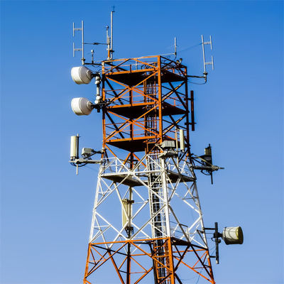 İş Platformları Güneş Enerjisi GSM Üssü İletişim Antenne Kulesi 4 Bacaklı Çelik Çerez Kulesi