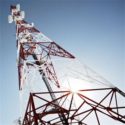 Wifi Göndericisi Kendini Destekleyen Antenne Kulesi Güneş Enerjisi Çelik Uydu 4 Bacak Galvanizli Çelik Kulesi