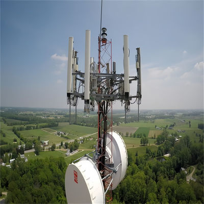 25 35 45 55 60 m Kendini Destekleyen Üss Telsiz İletişim Pylon Wifi Alıcı Çelik Telekomünikasyon 4 bacaklı İletişim Kulesi