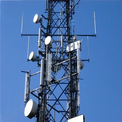 60m 4 Bacak Galvanizli Kendiliğinden Kalkan Anten Kule Köşesi Yayın Mikrodalga Radyo En Yüksek İletişim Kulesi