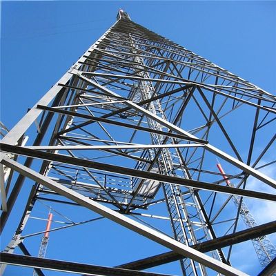60m 4 Bacak Galvanizli Kendiliğinden Kalkan Anten Kule Köşesi Yayın Mikrodalga Radyo En Yüksek İletişim Kulesi