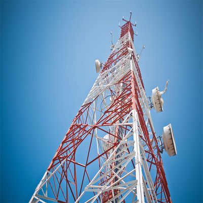 Çelik Çerez Kulesi Telekom Uydu Telefonu Cep telefonu Cep Sitesi 4 Bacaklı Cep Kulesi