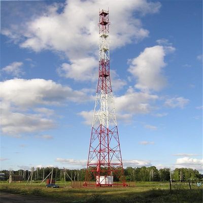 50m Çelik Güneş Enerjisi Televizyon Uydu Mikrodalga Çerez Kulesi Mast 50km İnternet Sinyalı Radyo Telekomünikasyon Kulesi