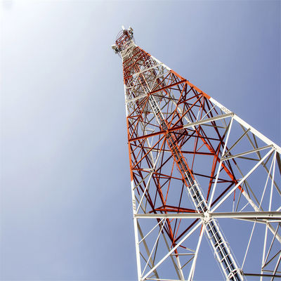 36m 4 Bacaklı Çelik Çerezli Köşeli Mobil İletişim Kuleleri / Kendini Destekleyen Anten Mast
