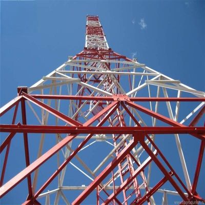 30m 45m 50m 60m TV Anten Mast Kule 3 &amp; 4 Bacaklı Çevre Çelik TV Kulesi