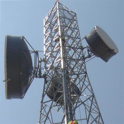 72m 4 Bacak Çelik Çerezli Köşeli Mobil Telekom Kulesi ASTM A36 A572 Gr50