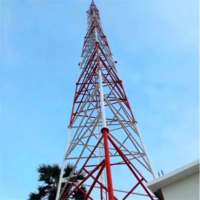 15M 20M 30M 45M 50M 3/4 Bacaklı Tüplü İletişim Anten Mast Çaplı Çelik Kule