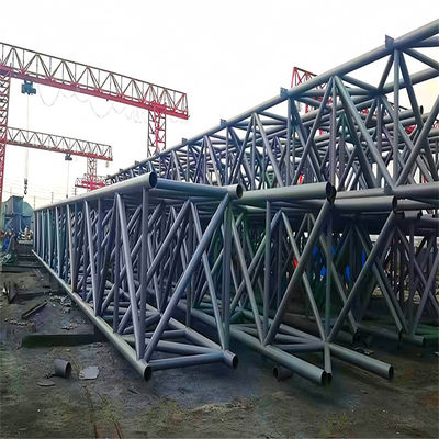 Düğmeli Galvanizli 3 Bacaklı Tubular Çelik Kulesi Çerez Telekom Anten Kulesi
