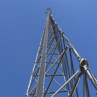 15m 20 30 40 50 Metre Çatı Mikrodalga İletişim Çerez Anten Radyo Mast 3 Bacaklı Tubular Çelik Kule