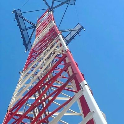 20m 25m 30m 35m 45m 50m 55m 60m 65m Üç Bacaklı Kule Kendi Kendini Destekleyen Döşeme Tubular Çelik Kule