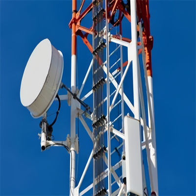 Telekom Anten GSM Wifi Ağı Kendini Destekleyen Hücre Kulesi 3 Bacaklı Tubular Hücresel Mikrodalga İletişim Kulesi